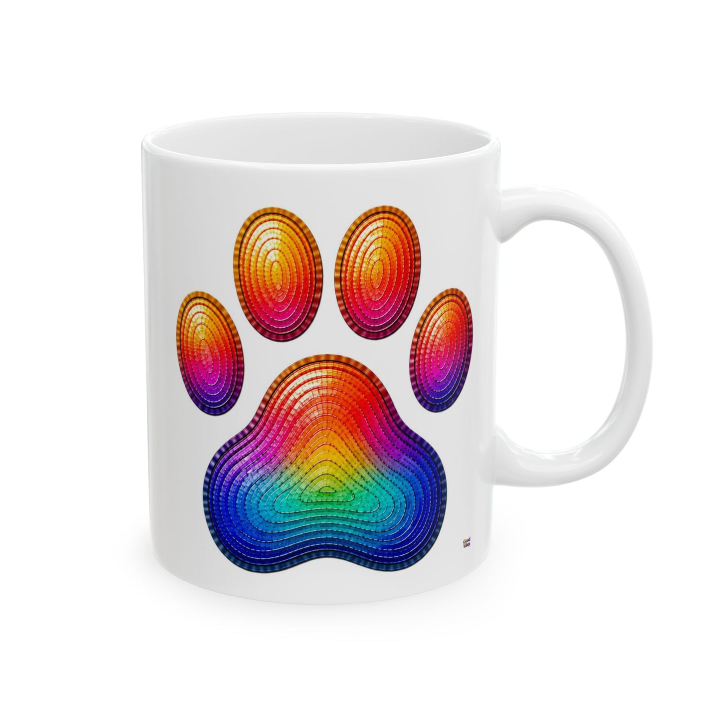 Good Vibes Paw Mug | Ceramic Coffee Mug 11oz. | 15oz.