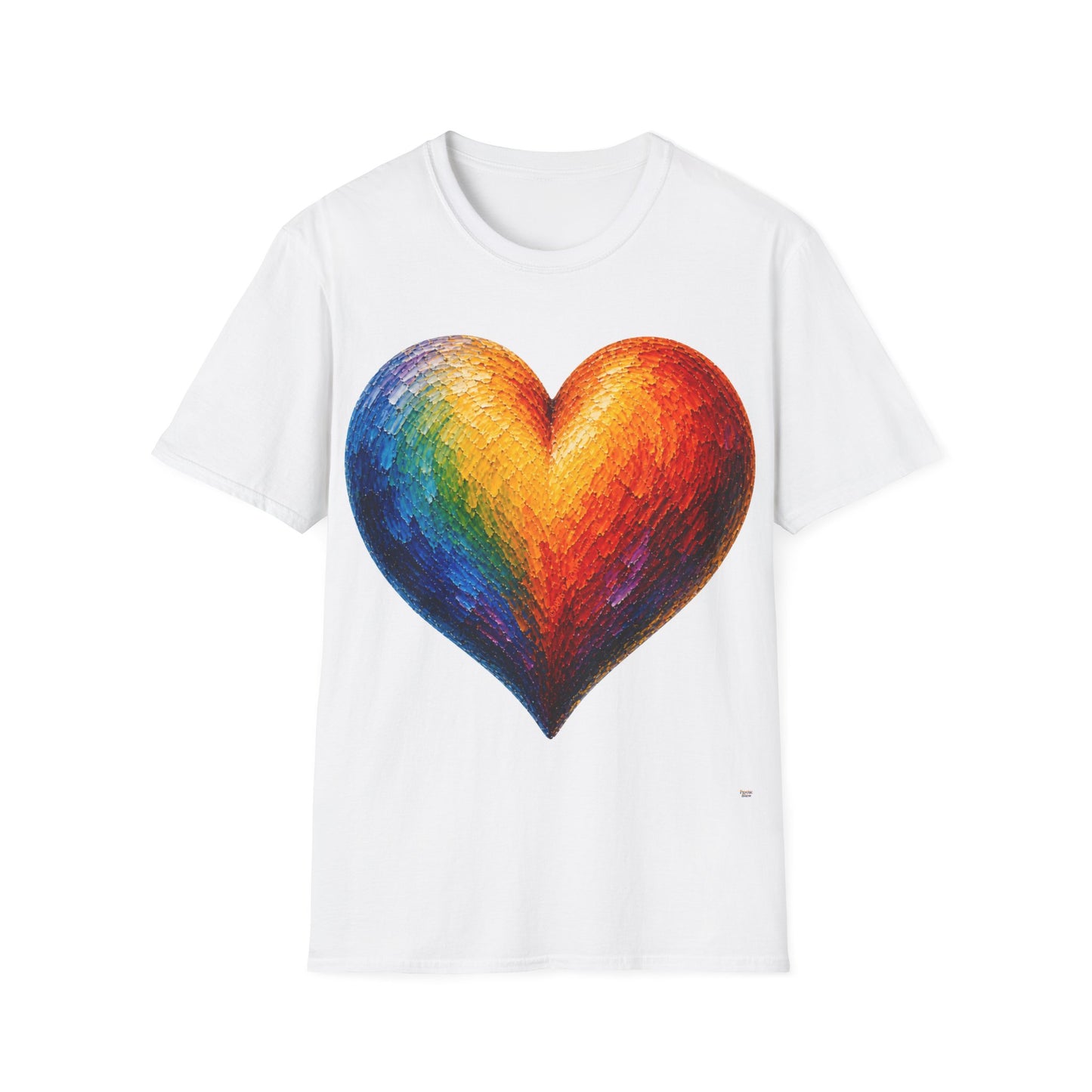 Good Vibes Painted Heart T-Shirt | 13 Colors | S - 3XL