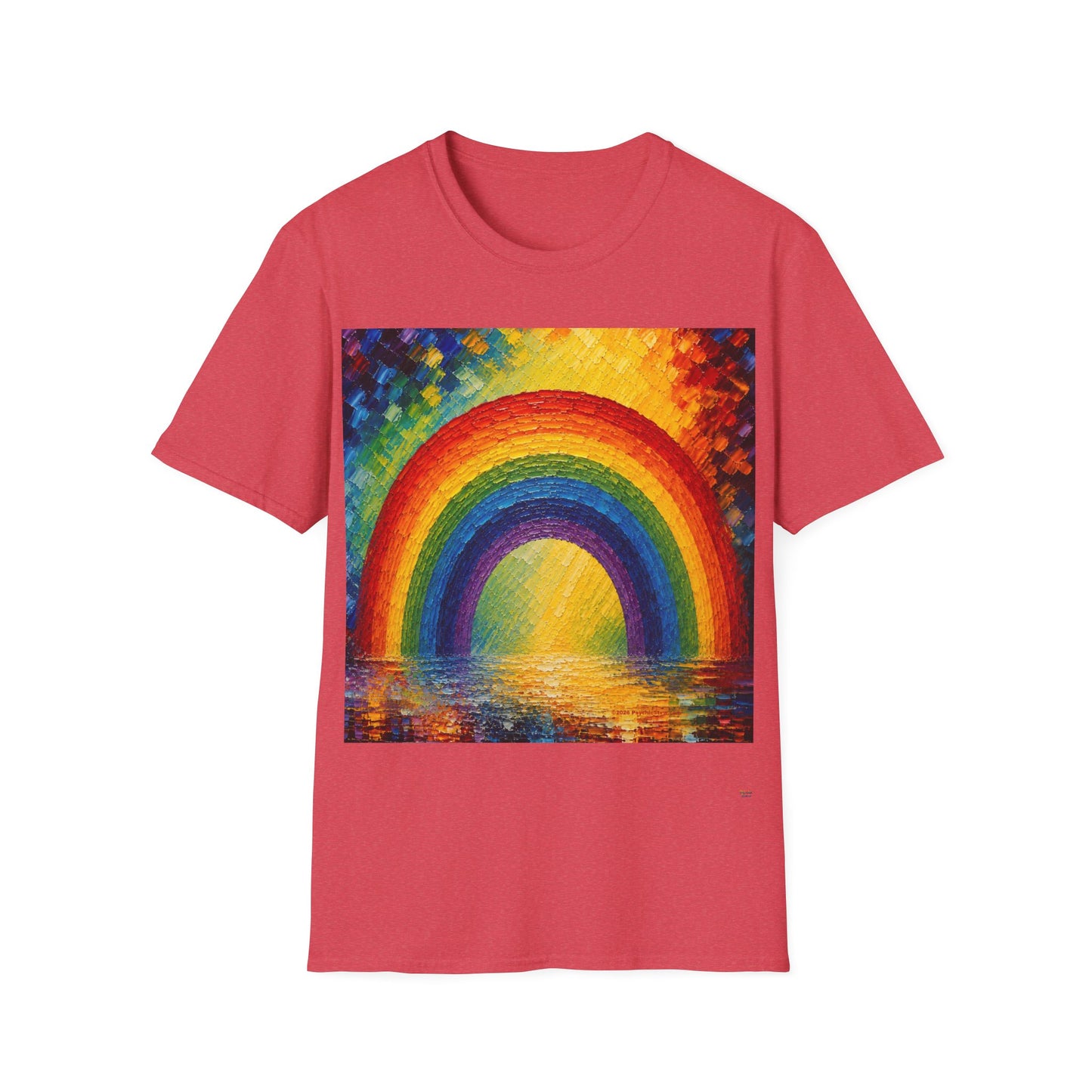 Good Vibes Painted Rainbow T-Shirt | 13 Colors | S - 3XL