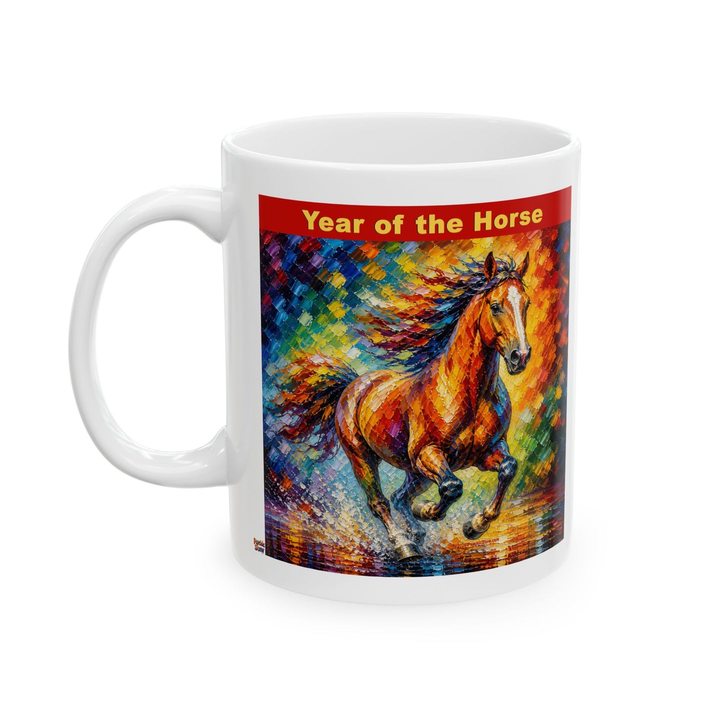 Eastern Year of the Horse Mug | Ceramic Coffee Mug 11oz. | 15oz.