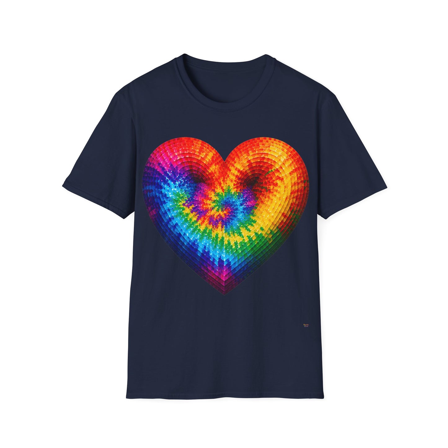 Good Vibes Tie-Dye Heart T-Shirt | 13 Colors | S - 3XL