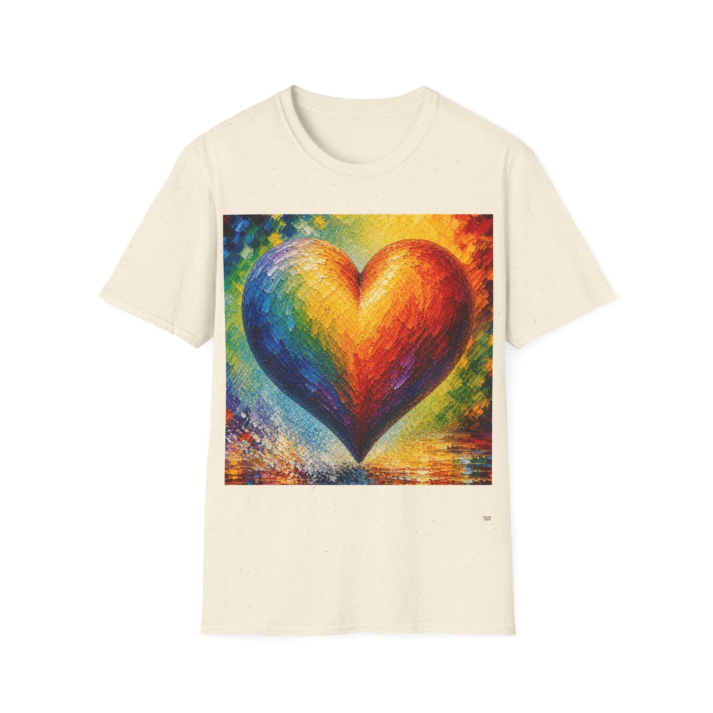 Good Vibes Pretty Painted Heart T-Shirt | 13 Colors | S - 3XL