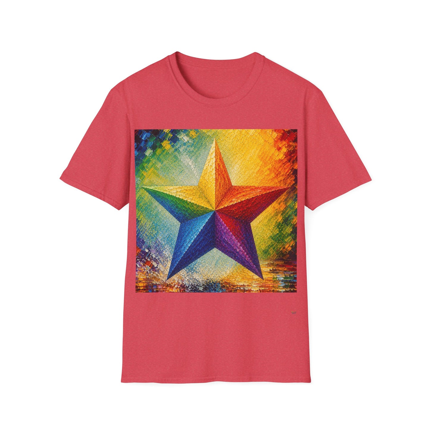 Good Vibes Painted Star T-Shirt | 13 Colors | S - 3XL