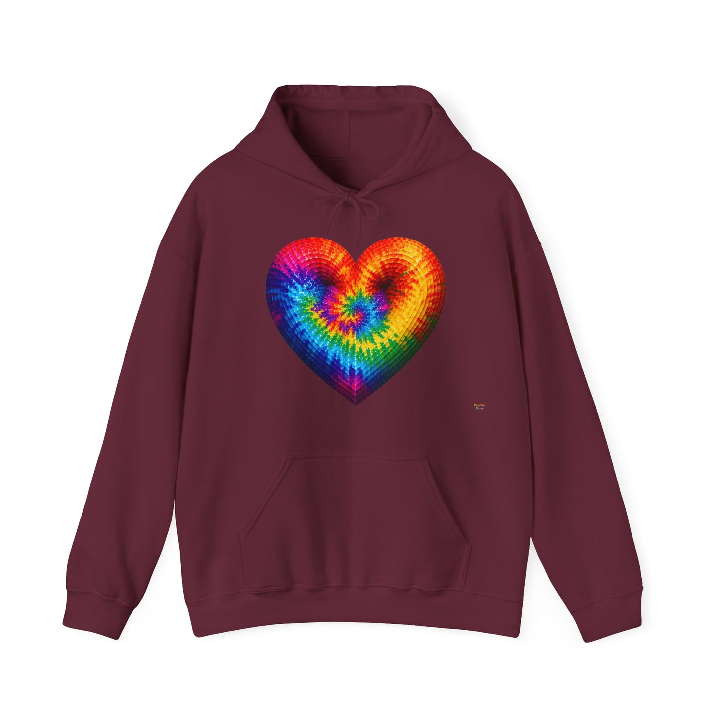 Tie-Dye Heart Hoodie | The Good Vibes Collection