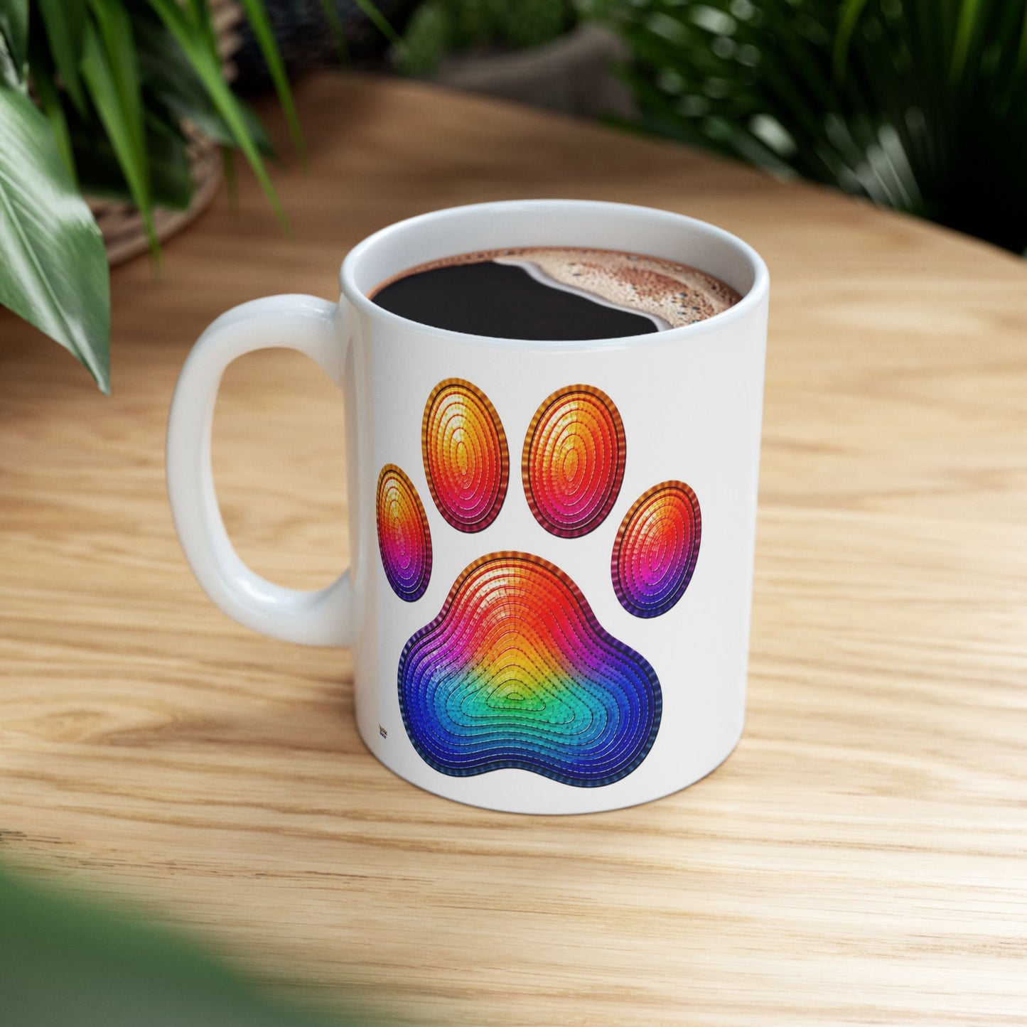 Good Vibes Paw Mug | Ceramic Coffee Mug 11oz. | 15oz.