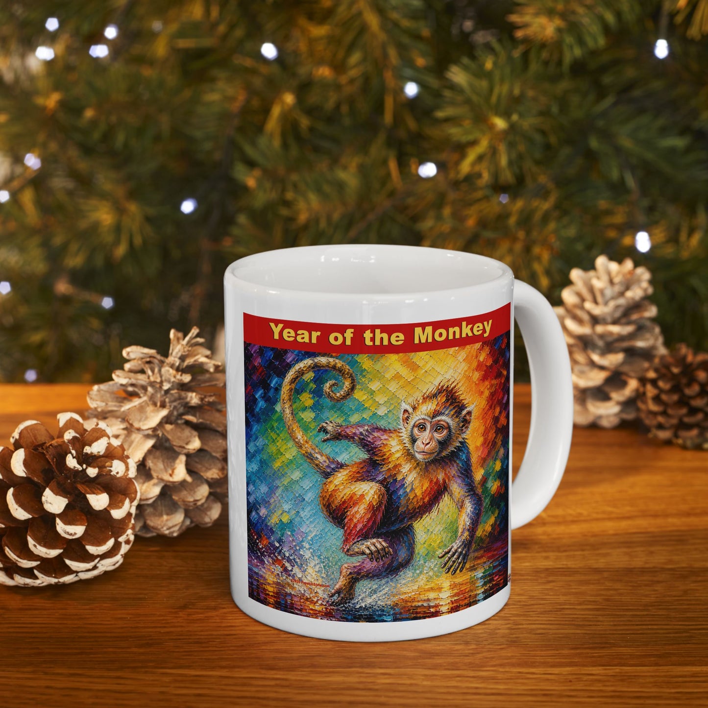 Eastern Year of the Monkey Mug | Ceramic Coffee Mug 11oz. | 15oz.