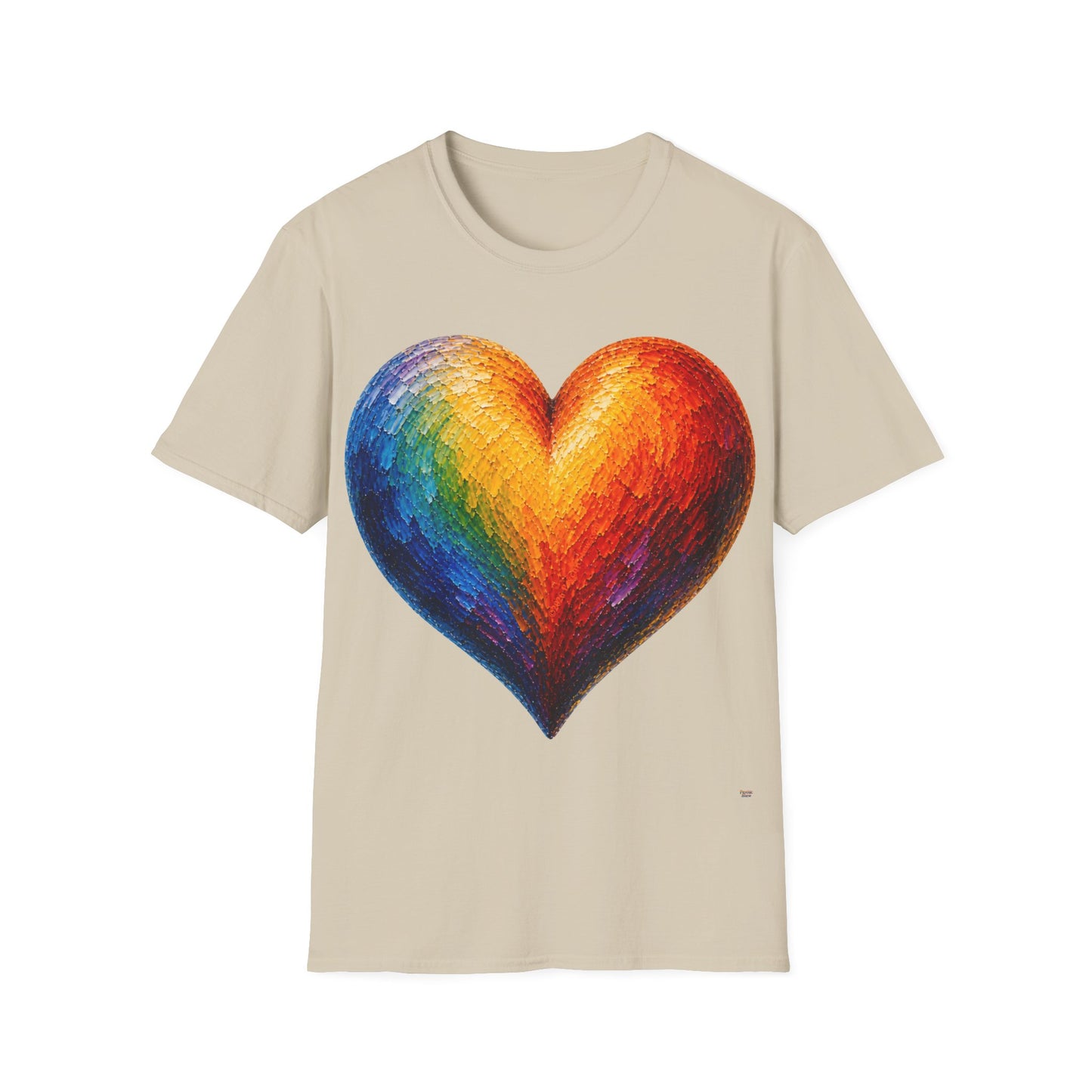 Good Vibes Painted Heart T-Shirt | 13 Colors | S - 3XL
