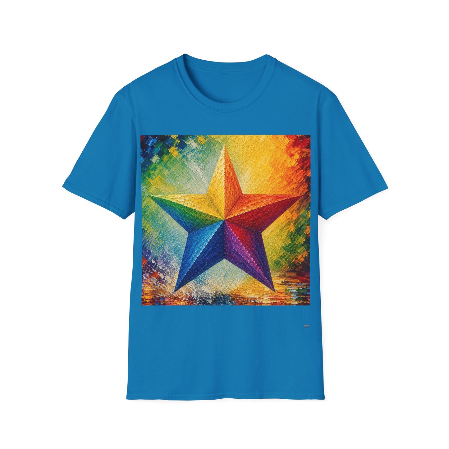 Good Vibes Painted Star T-Shirt | 13 Colors | S - 3XL