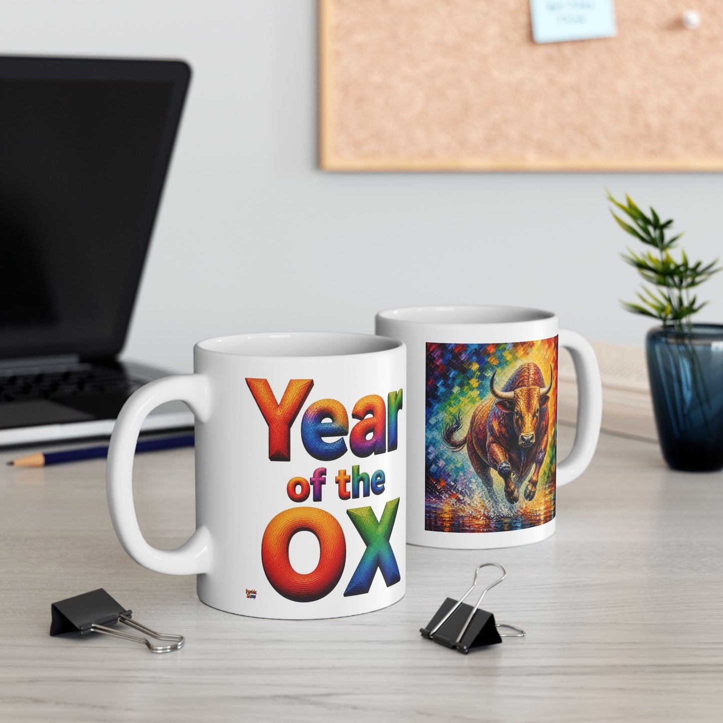 Year of the Ox Mug | Ceramic Coffee Mug 11oz. | 15oz.