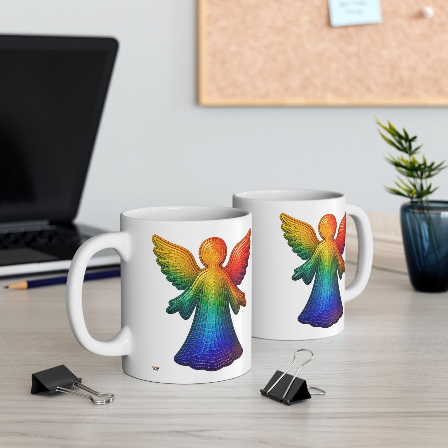 Good Vibes Angel Mug | Ceramic Coffee Mug 11oz. | 15oz.