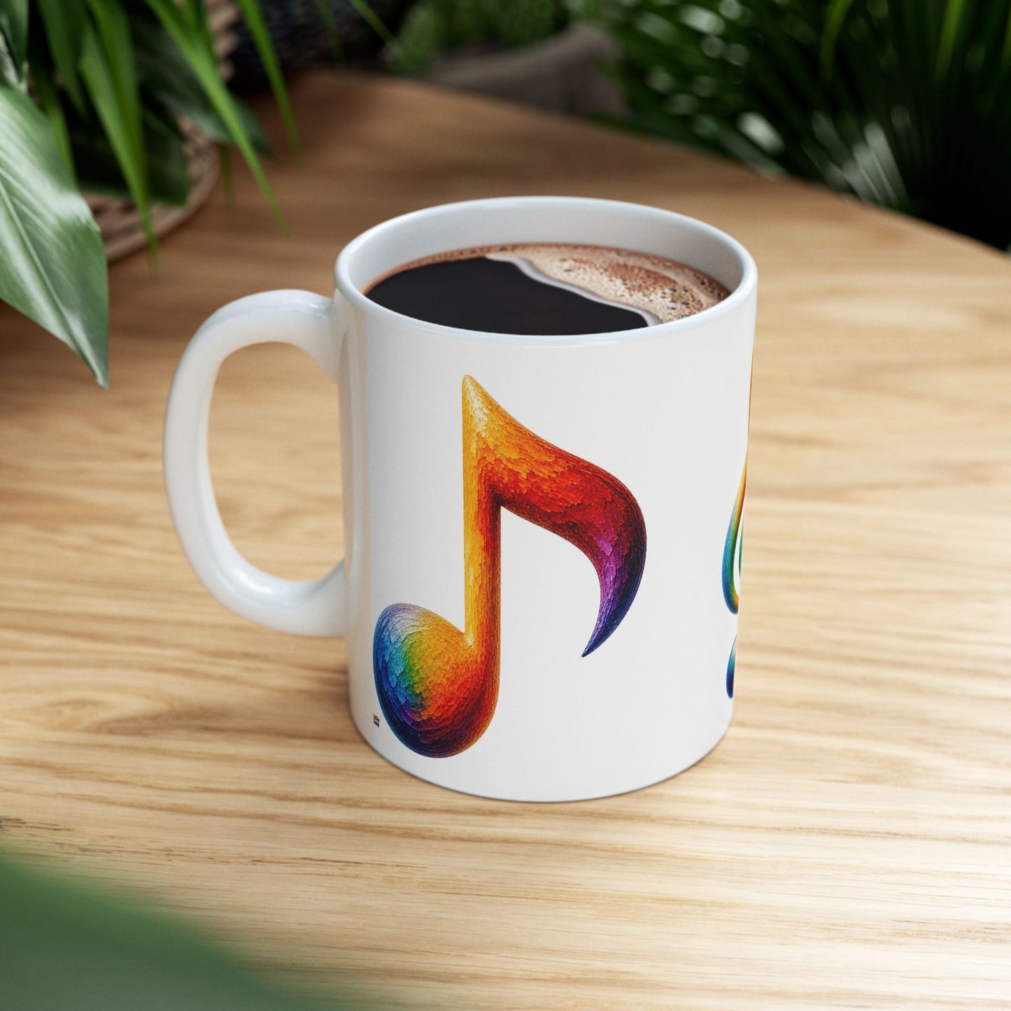 Good Vibes Painted Music Mug | Ceramic Coffee Mug 11oz. | 15oz.