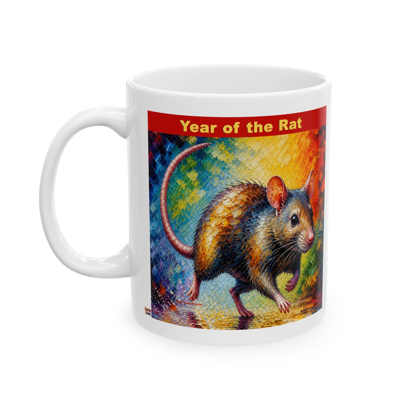 Eastern Year of the Rat Mug | Ceramic Coffee Mug 11oz. | 15oz.
