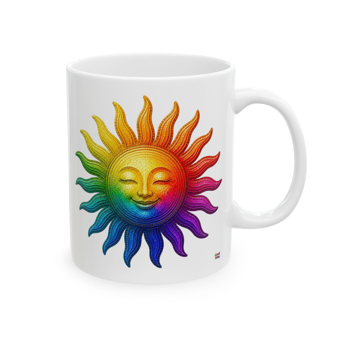 Good Vibes Sun Mug | Ceramic Coffee Mug 11oz. | 15oz.