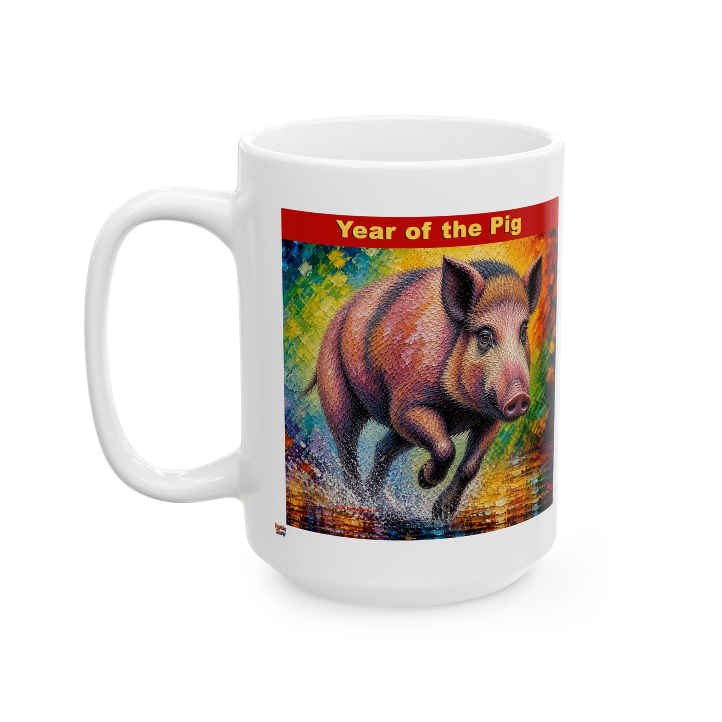 Eastern Year of the Pig Mug | Ceramic Coffee Mug 11oz. | 15oz.
