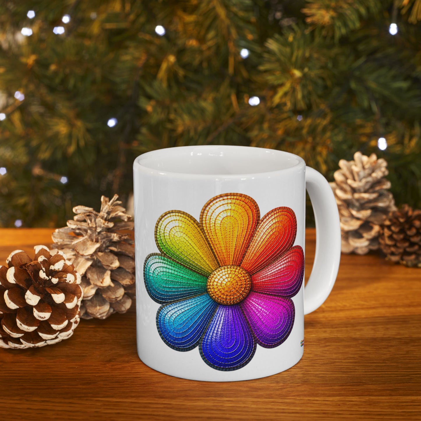 Good Vibes Flower Mug | Ceramic Coffee Mug 11oz. | 15oz.