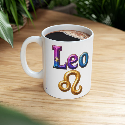 Leo Zodiac Mug | Ceramic Coffee Mug 11oz. | 15oz.