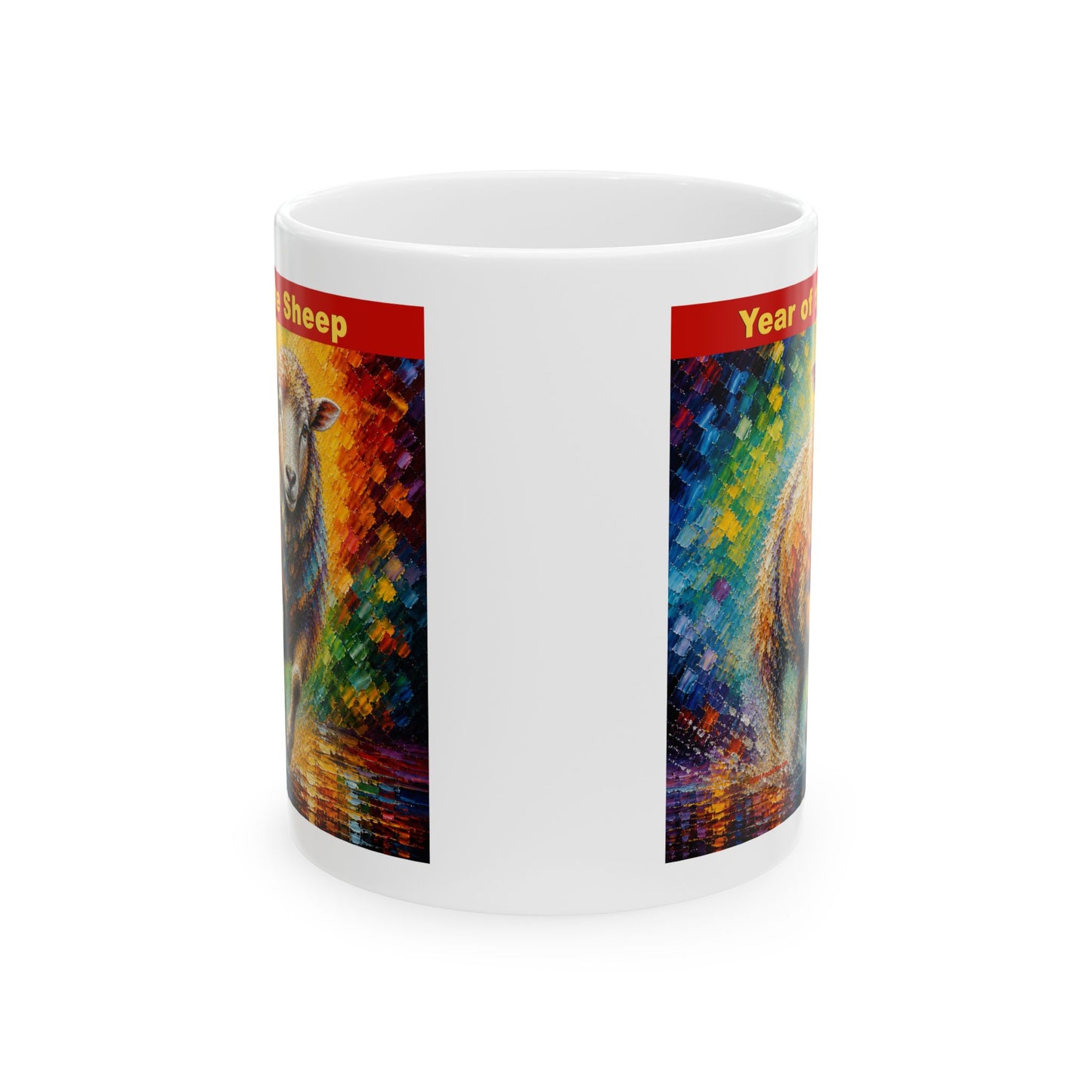 Eastern Year of the Sheep Mug | Ceramic Coffee Mug 11oz. | 15oz.