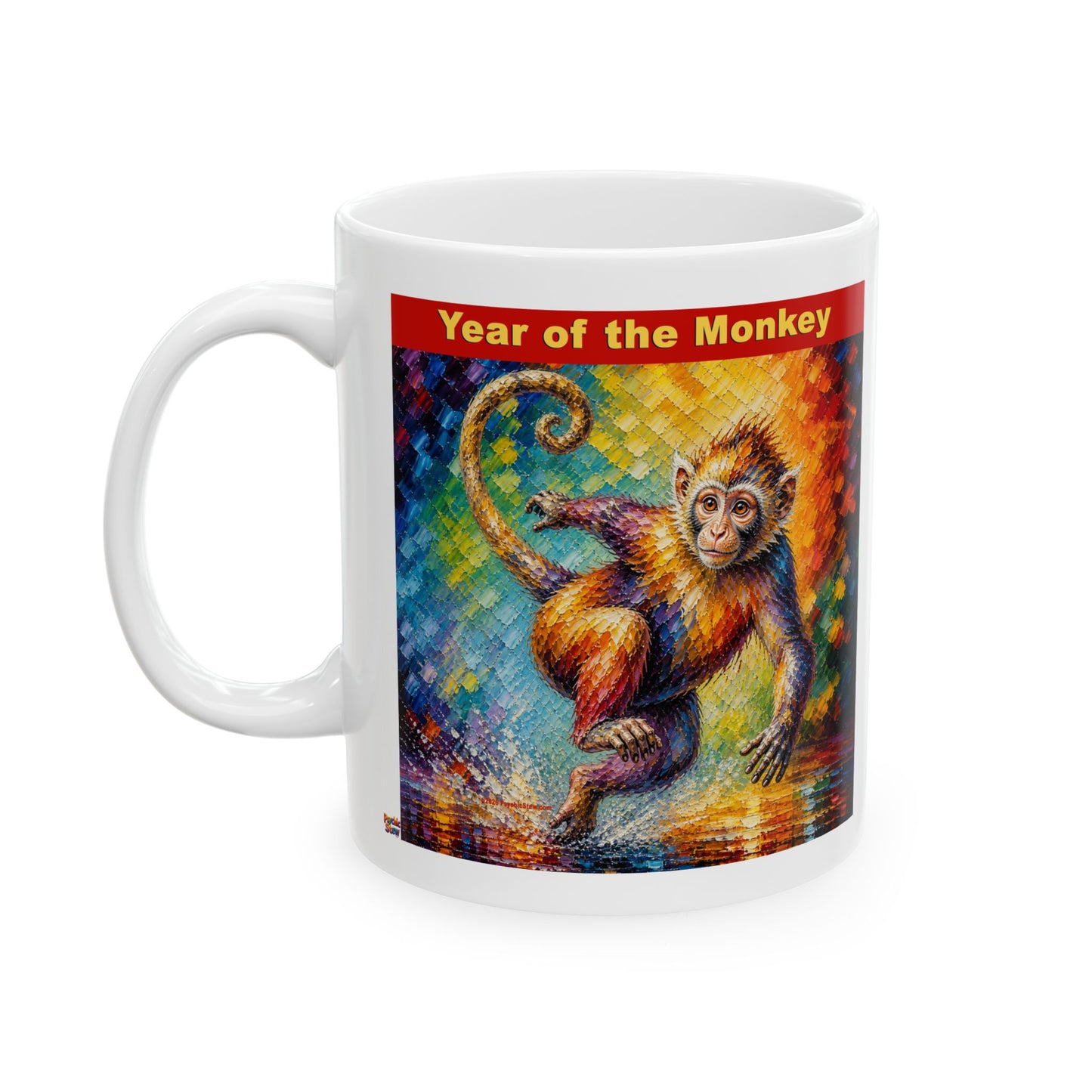 Eastern Year of the Monkey Mug | Ceramic Coffee Mug 11oz. | 15oz.