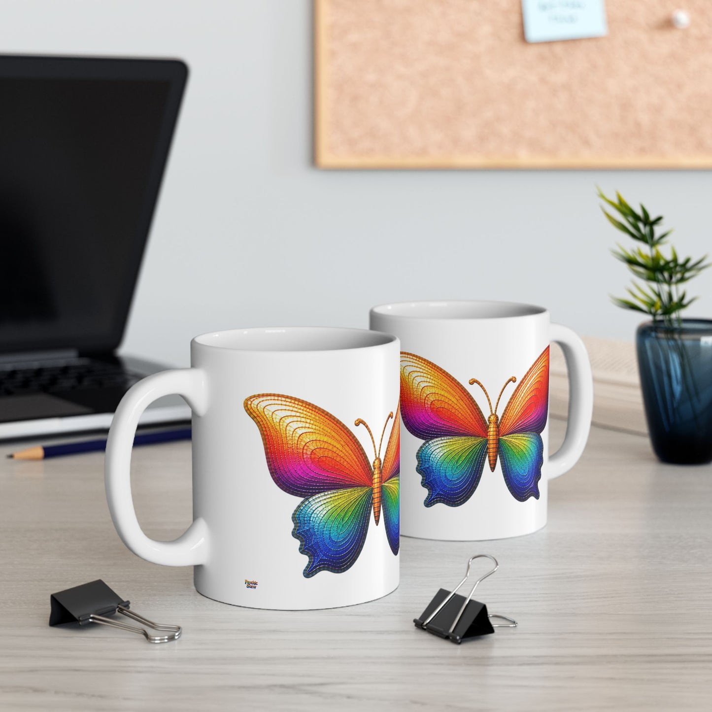 Good Vibes Butterfly Mug | Ceramic Coffee Mug 11 oz. | 15oz.