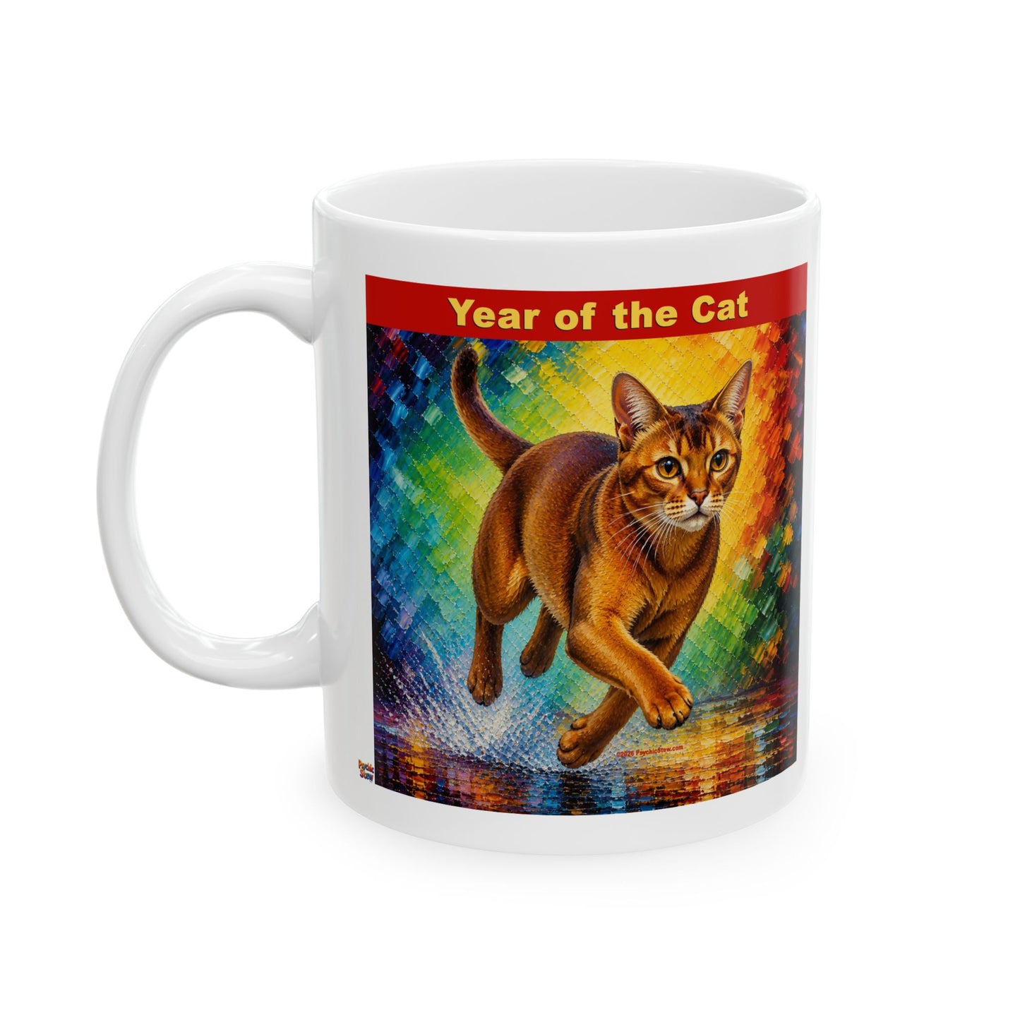 Eastern Year of the Cat Mug | Ceramic Coffee Mug 11oz. | 15oz.