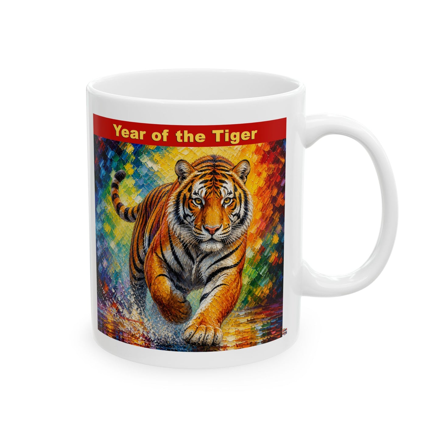 Eastern Year of the Tiger Mug | Ceramic Coffee Mug 11oz. | 15oz.