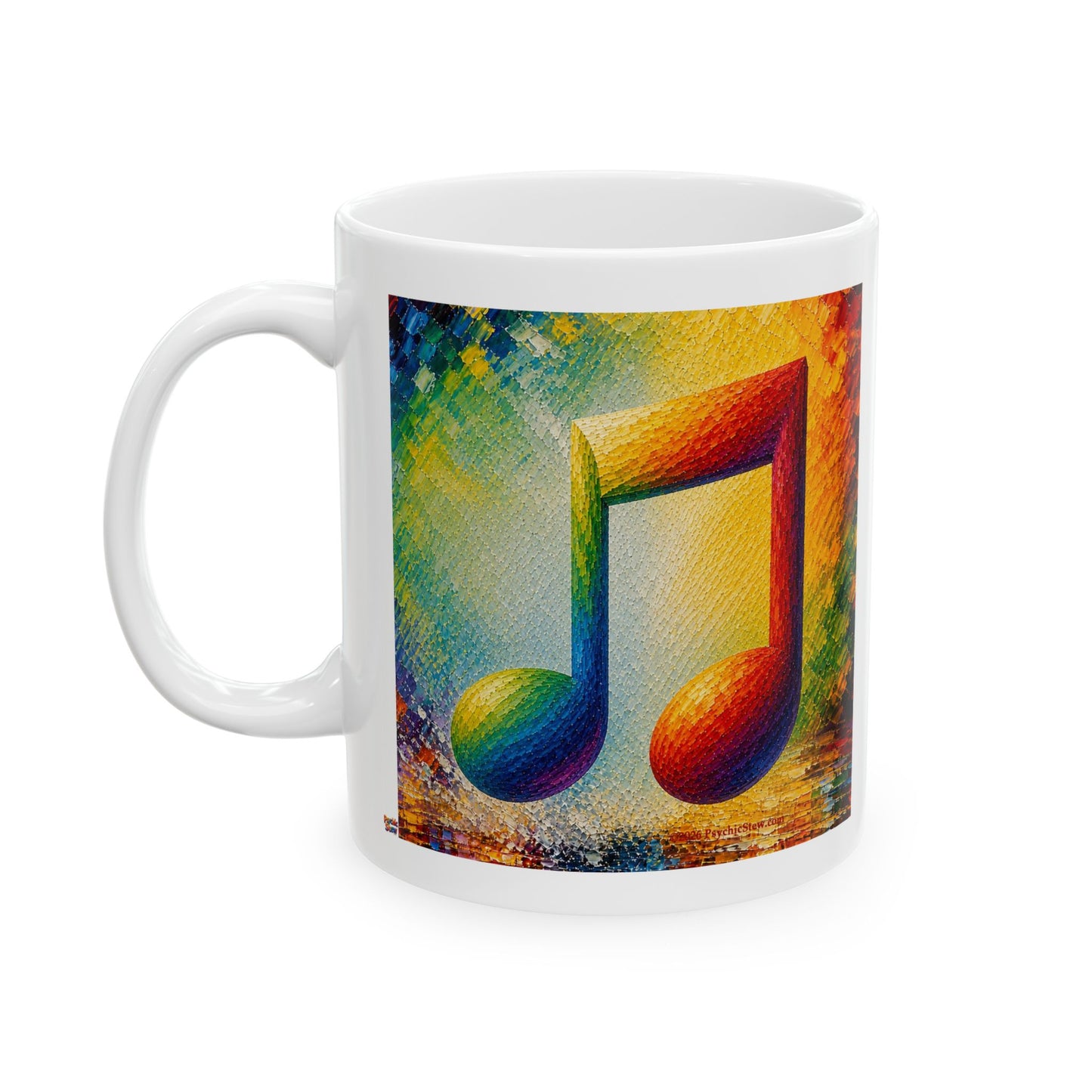 Good Vibes Painted Picturesque Music Mug | Ceramic Coffee Mug 11oz. | 15oz.