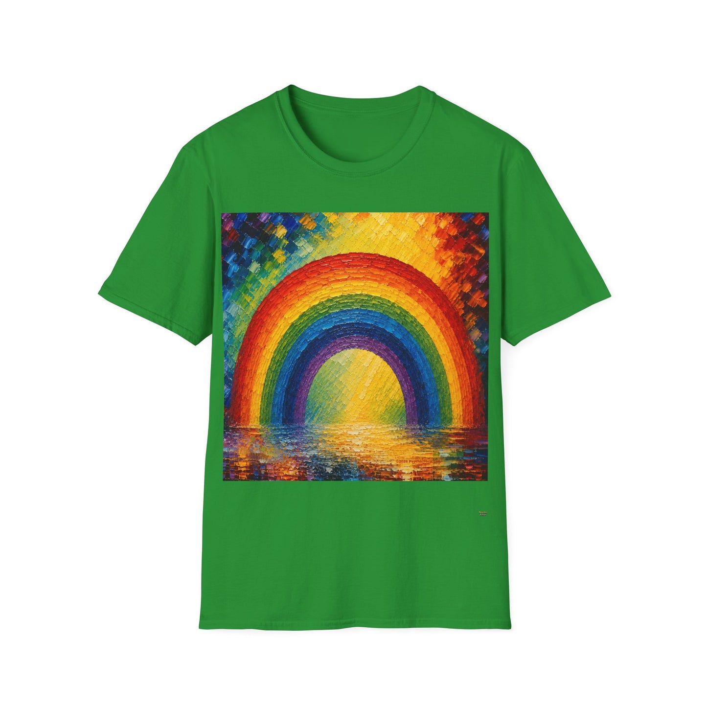 Good Vibes Painted Rainbow T-Shirt | 13 Colors | S - 3XL