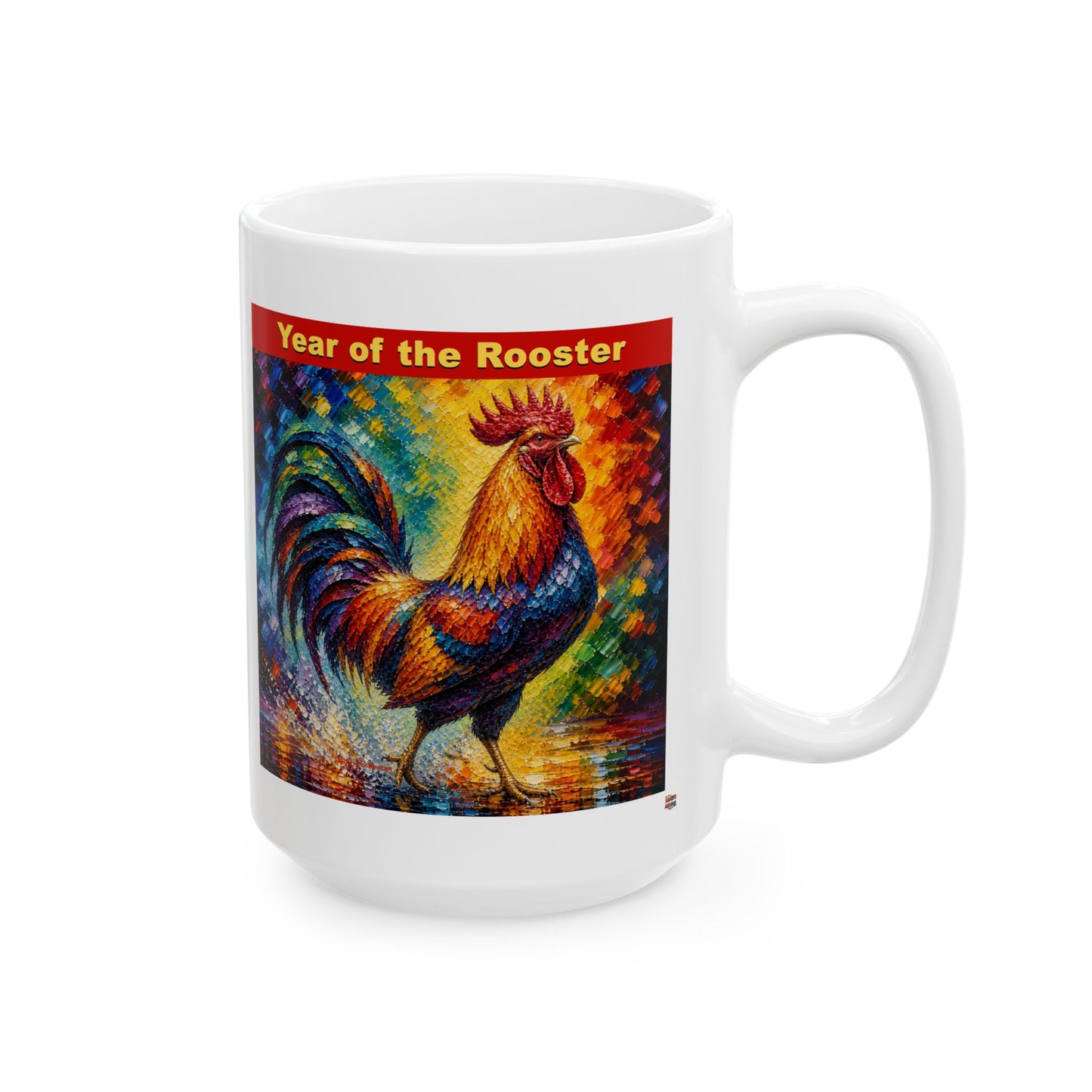 Eastern Year of the Rooster Mug | Ceramic Coffee Mug 11oz. | 15oz.