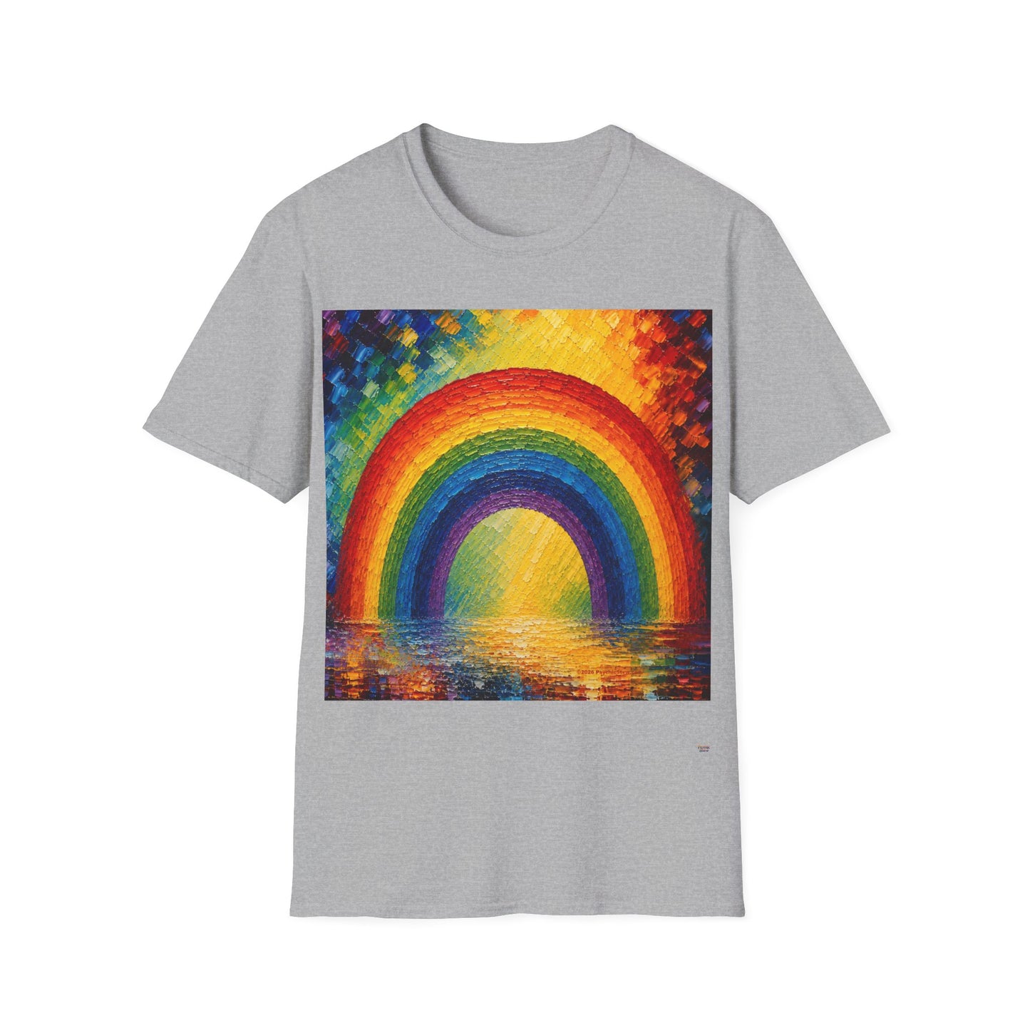 Good Vibes Painted Rainbow T-Shirt | 13 Colors | S - 3XL