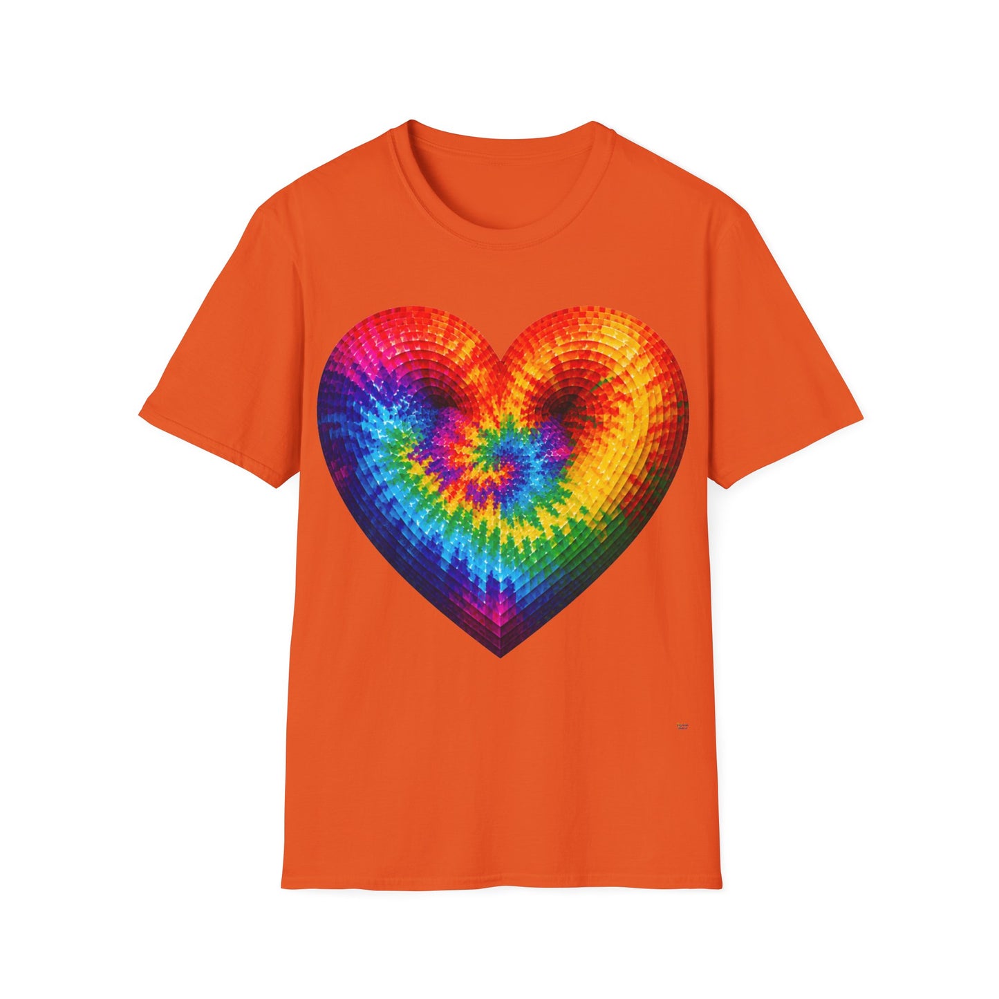 Good Vibes Tie-Dye Heart T-Shirt | 13 Colors | S - 3XL
