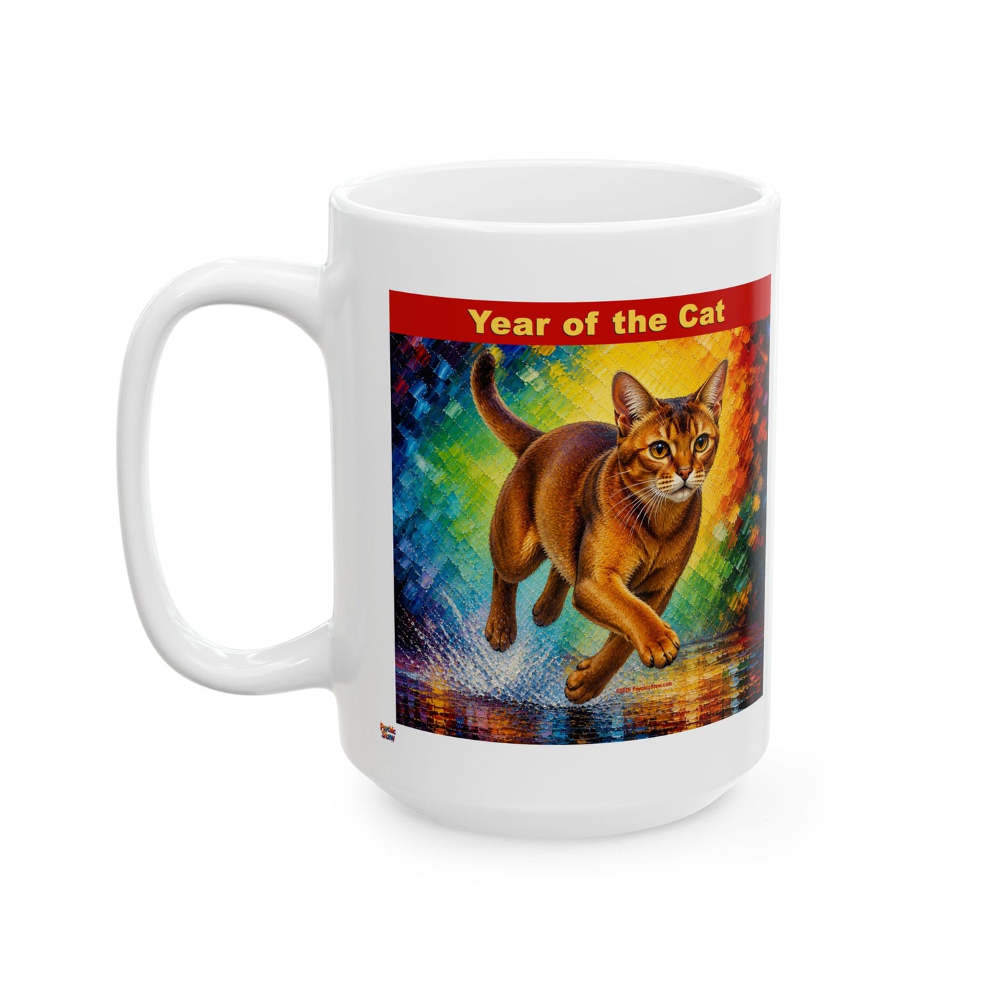 Eastern Year of the Cat Mug | Ceramic Coffee Mug 11oz. | 15oz.
