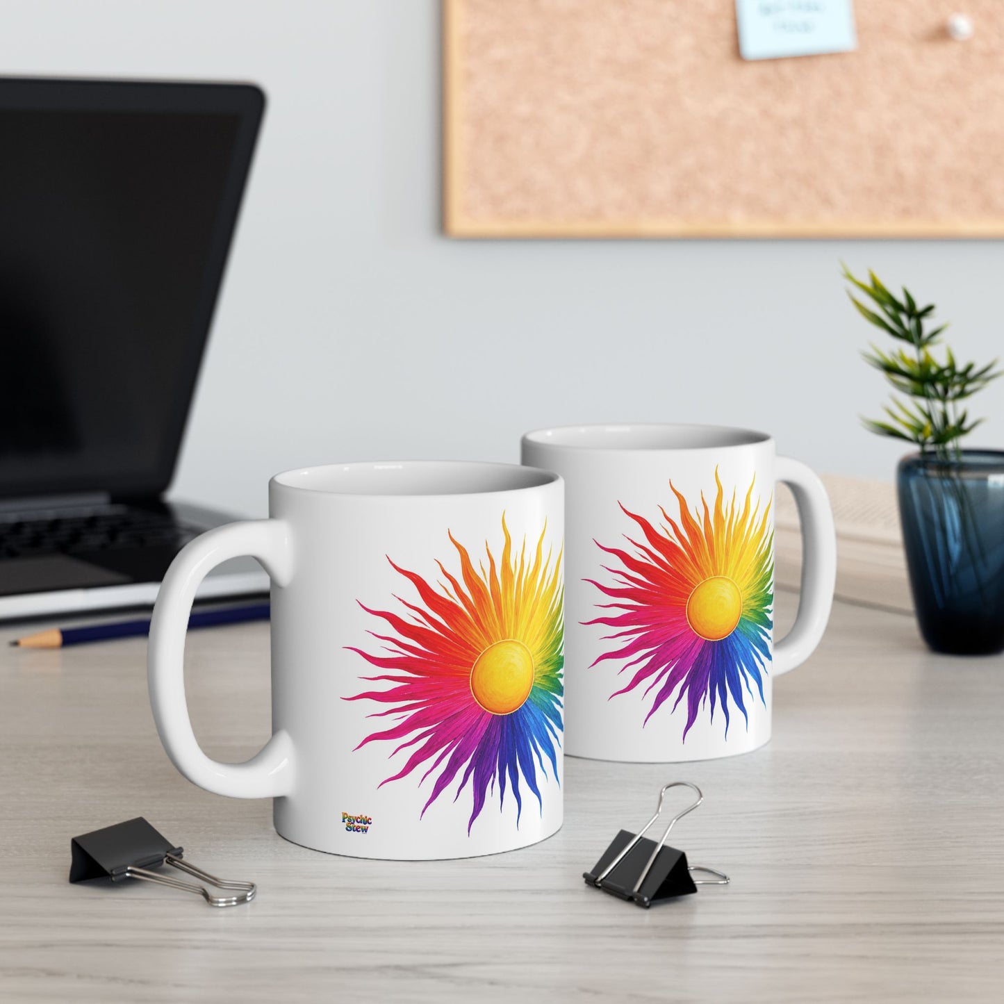 Good Vibes Bright Sun Mug | Ceramic Coffee Mug 11oz. | 15oz.