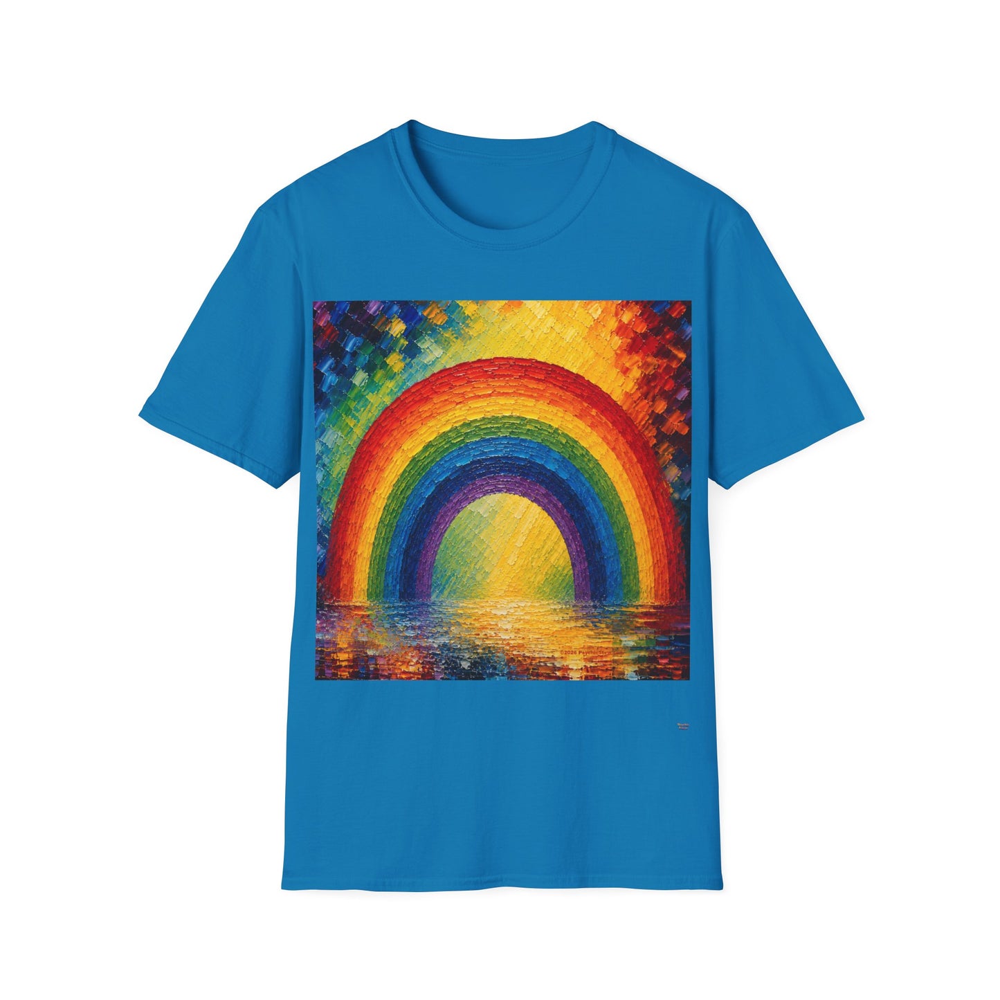 Good Vibes Painted Rainbow T-Shirt | 13 Colors | S - 3XL