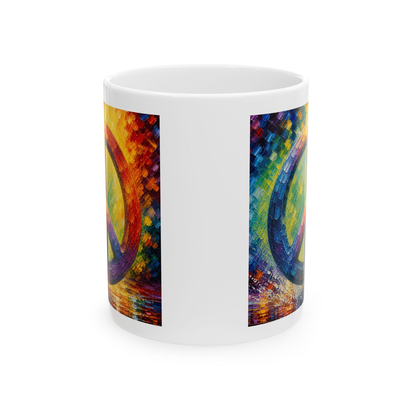 Good Vibes Painted Picturesque Peace Mug | Ceramic Coffee Mug 11oz. | 15oz.