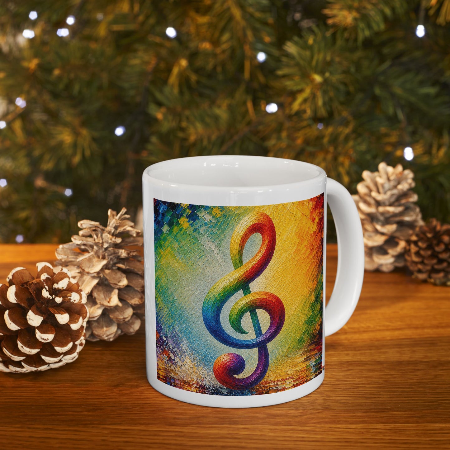 Good Vibes Painted Picturesque Music Mug | Ceramic Coffee Mug 11oz. | 15oz.