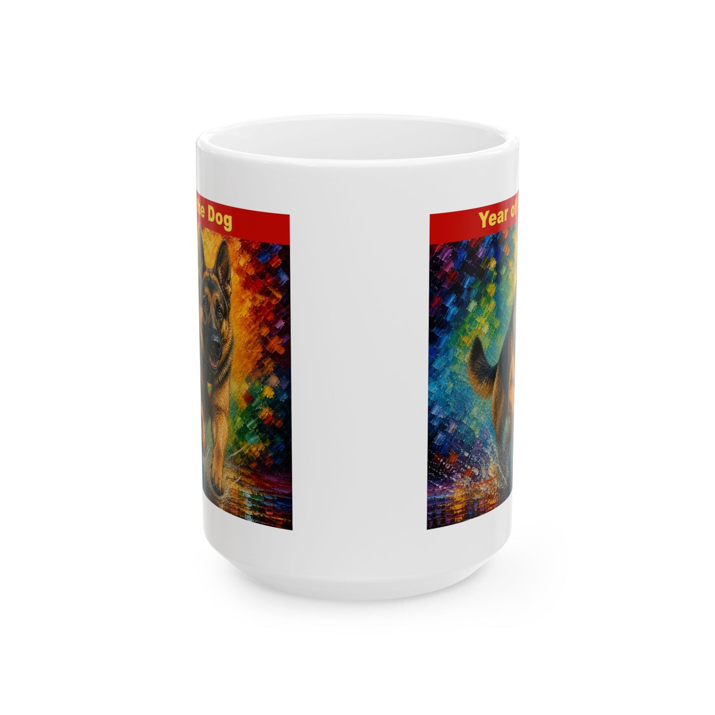 Eastern Year of the Dog Mug | Ceramic Coffee Mug 11oz. | 15oz.