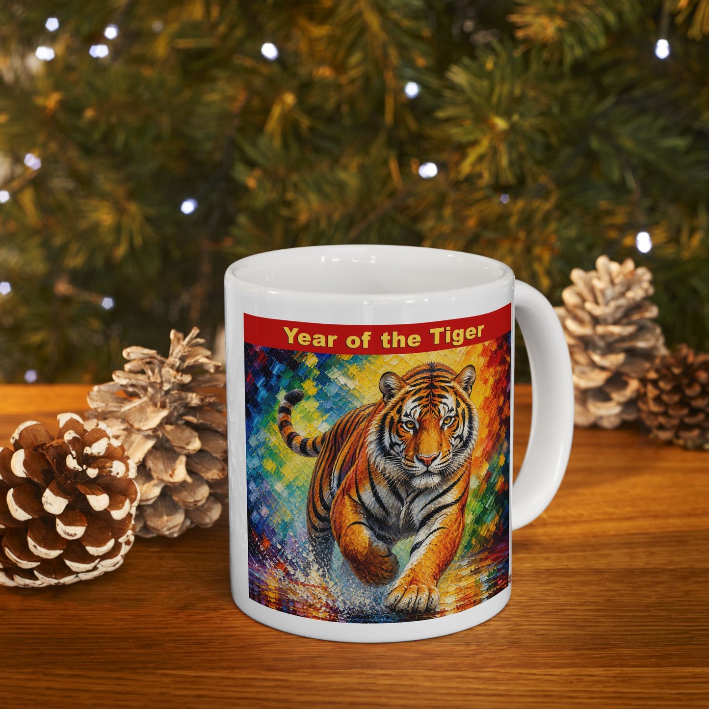 Eastern Year of the Tiger Mug | Ceramic Coffee Mug 11oz. | 15oz.