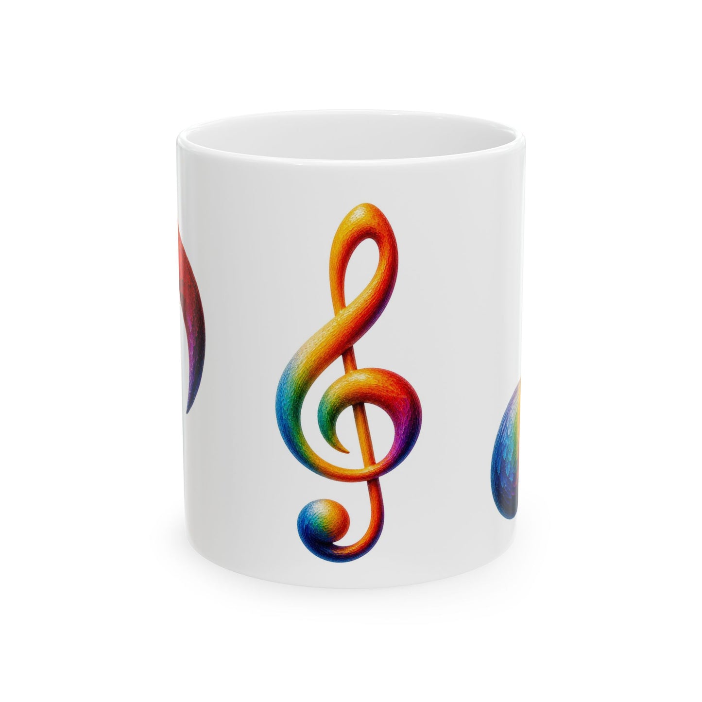 Good Vibes Painted Music Mug | Ceramic Coffee Mug 11oz. | 15oz.