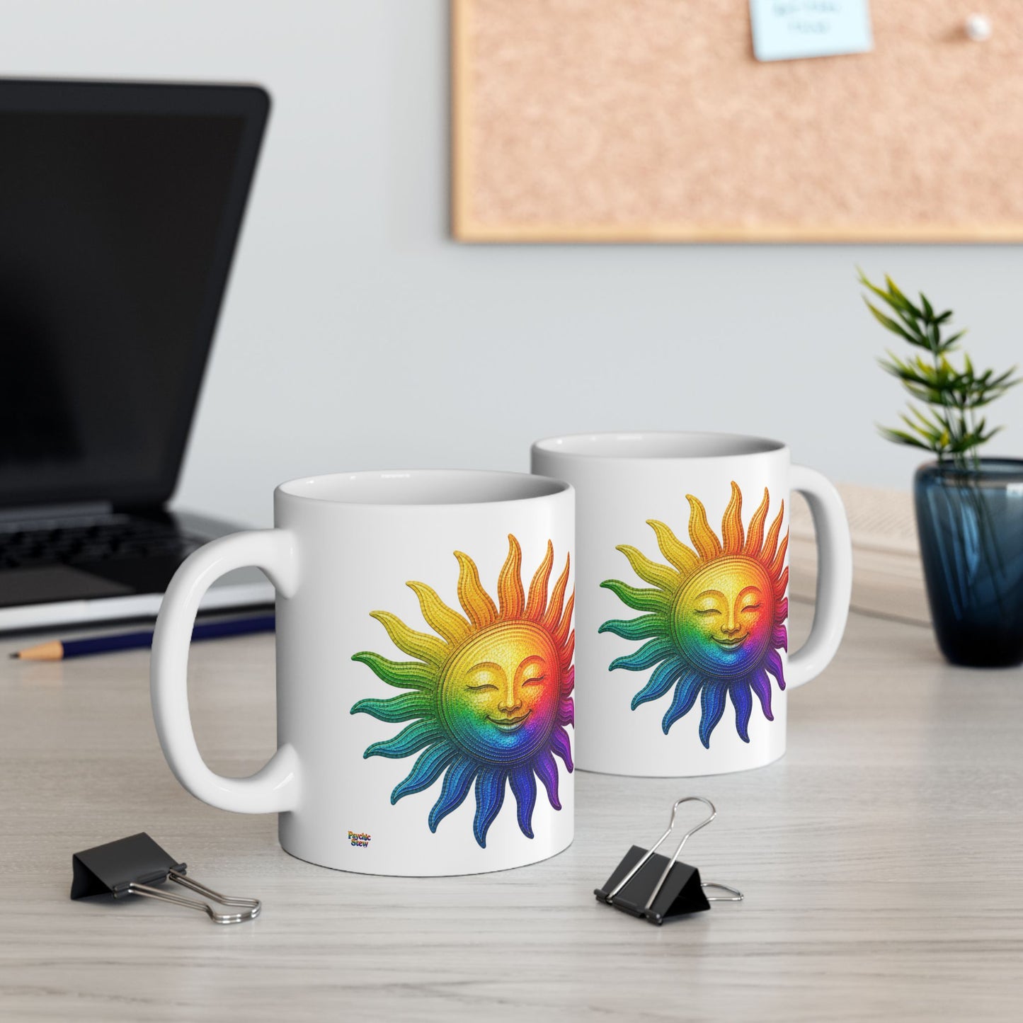 Good Vibes Sun Mug | Ceramic Coffee Mug 11oz. | 15oz.