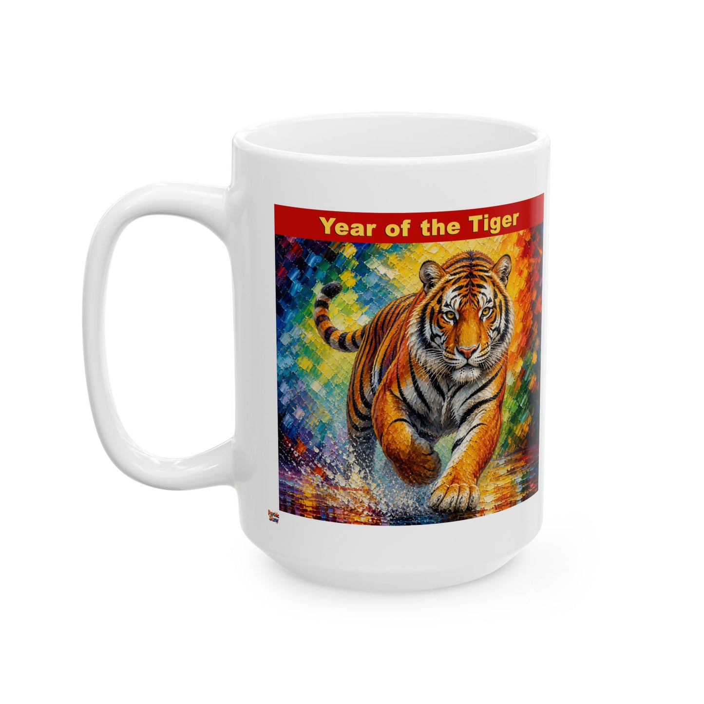 Eastern Year of the Tiger Mug | Ceramic Coffee Mug 11oz. | 15oz.