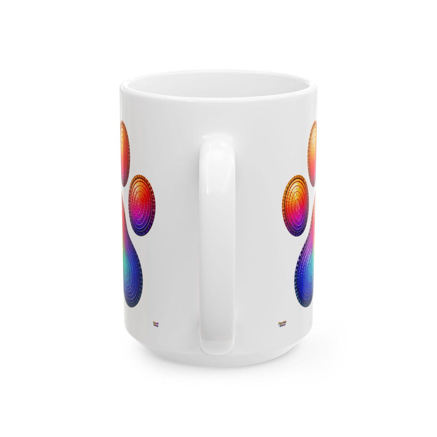 Good Vibes Paw Mug | Ceramic Coffee Mug 11oz. | 15oz.