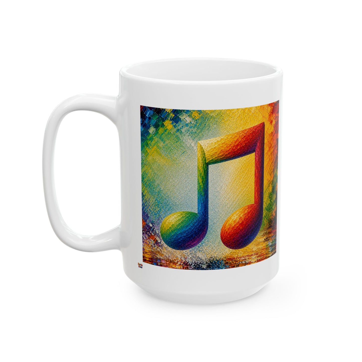 Good Vibes Painted Picturesque Music Mug | Ceramic Coffee Mug 11oz. | 15oz.