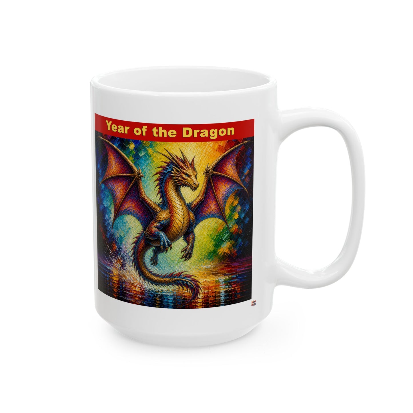 Eastern Year of the Dragon Mug | Ceramic Coffee Mug 11oz. | 15oz.