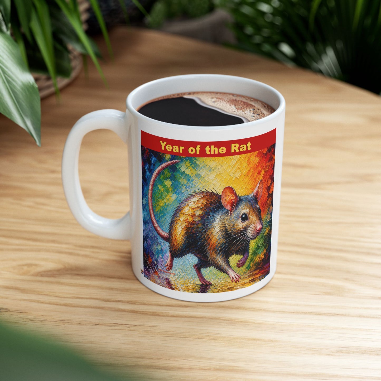 Eastern Year of the Rat Mug | Ceramic Coffee Mug 11oz. | 15oz.