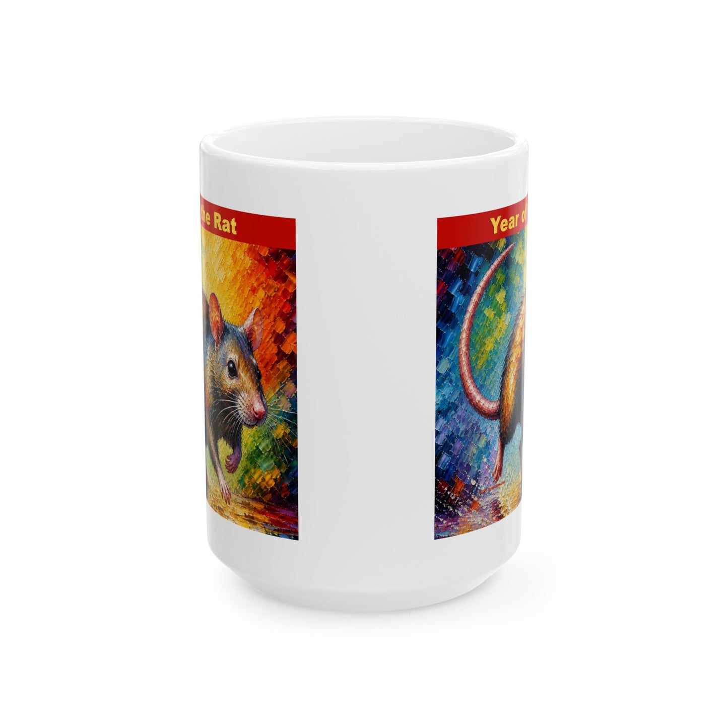 Eastern Year of the Rat Mug | Ceramic Coffee Mug 11oz. | 15oz.