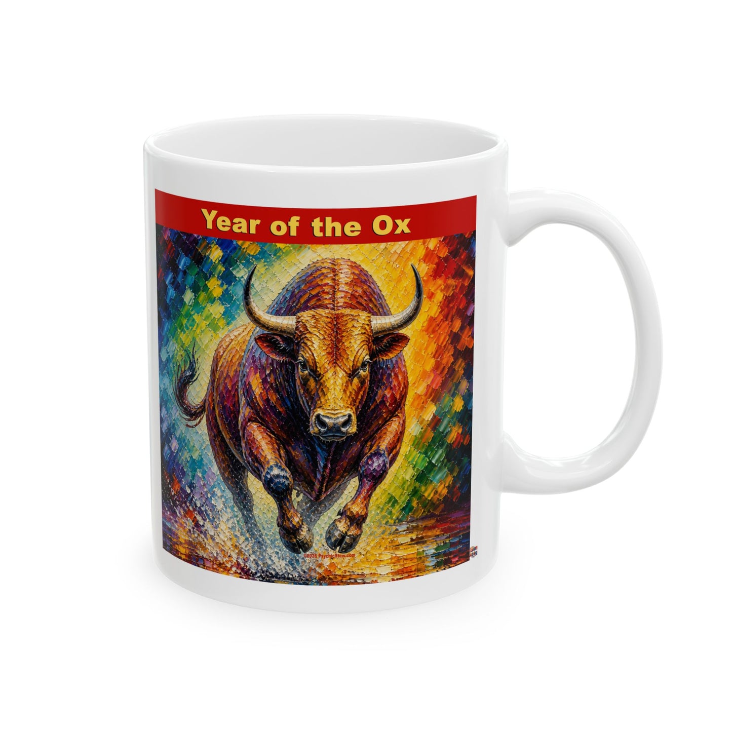 Eastern Year of the Ox Mug | Ceramic Coffee Mug 11oz. | 15oz.