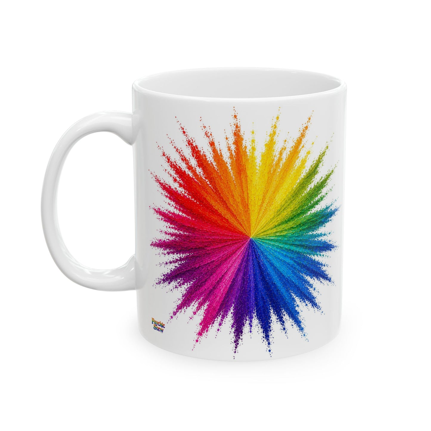 Good Vibes Bright Colorburst Mug | Ceramic Coffee Mug 11oz. | 15oz.