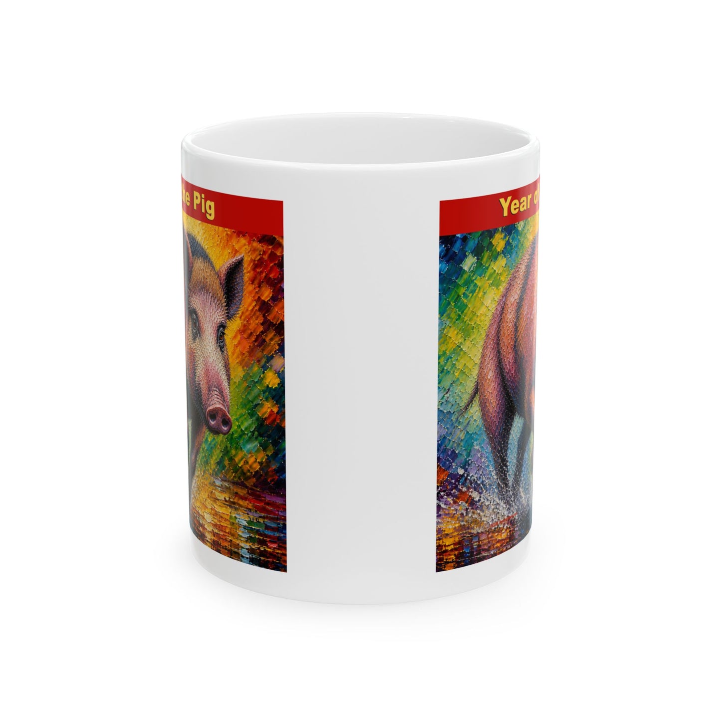 Eastern Year of the Pig Mug | Ceramic Coffee Mug 11oz. | 15oz.