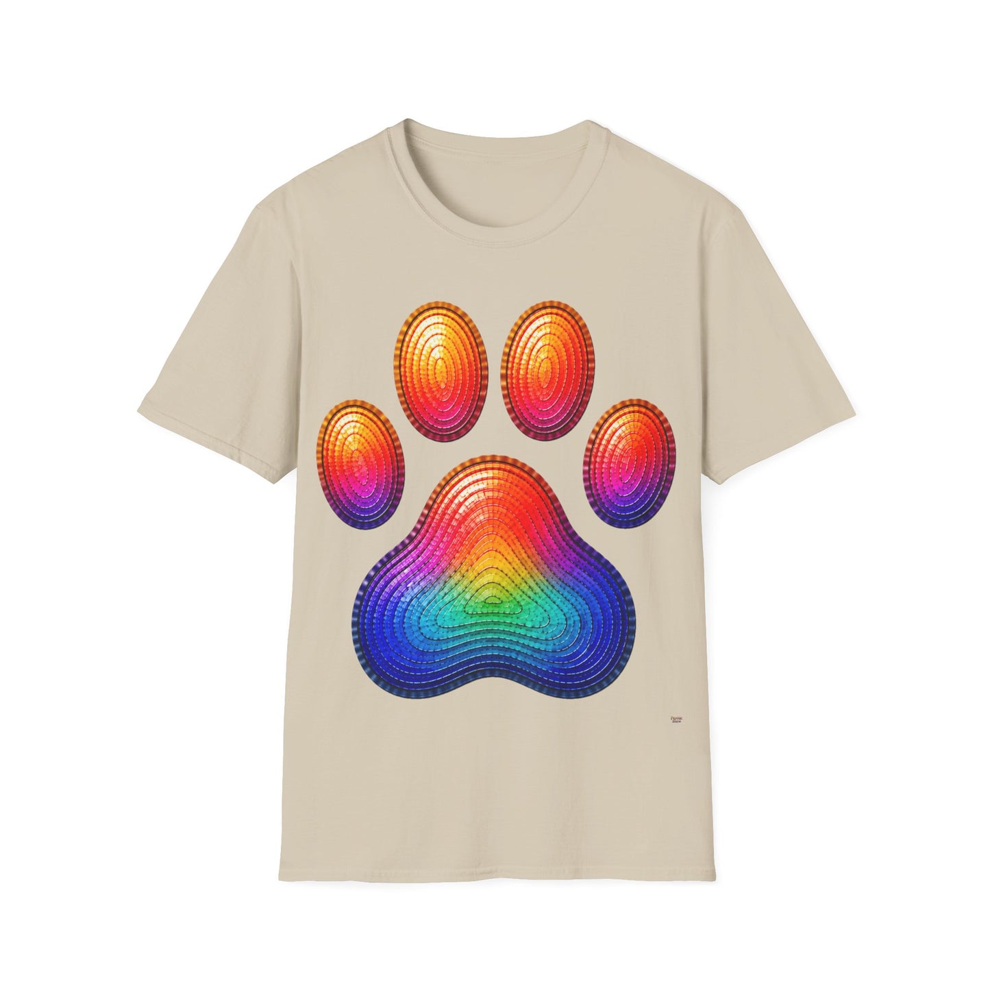 Good Vibes Paw Print T-Shirt | 13 Colors | S - 3XL