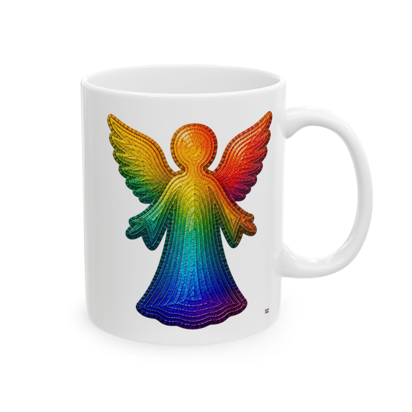 Good Vibes Angel Mug | Ceramic Coffee Mug 11oz. | 15oz.